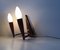 Mid-Century Danish Teak & Brass Double Sconce, 1950s 5