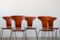 Model 3105 Mosquito Chairs by Arne Jacobsen for Fritz Hansen, 1967, Set of 7, Image 13
