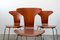 Model 3105 Mosquito Chairs by Arne Jacobsen for Fritz Hansen, 1967, Set of 7 7