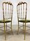 Brass Chiavari Dining Chairs, 1960s, Set of 4 3