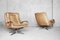 Swivel Leather Chairs by Carl Straub, 1950s, Set of 2 7