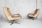 Swivel Leather Chairs by Carl Straub, 1950s, Set of 2 4