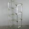 Gold Metal, Glass and Methacrylate Shelving Unit, 1970s, Image 4