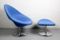 Models F422 and P421 Globe Chair and Ottoman by Pierre Paulin for Artifort, 1980s 1