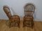 Rattan Side Chairs, 1960s, Set of 2 3