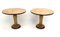 Round Mid-Century Dining Tables in Olive Wood and Ash, 1940s, Set of 2 1