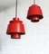 Danish Pendant Lamps by Jørn Utzon for Nordisk Solar, 1960s, Set of 2, Image 4