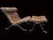 Ari Lounge Chair & Ottoman in Leather and Steel from Arne Norell, 1965, Image 1