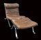 Ari Lounge Chair & Ottoman in Leather and Steel from Arne Norell, 1965 5