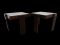 Italian Modernist Stackable Tables in Teak and Glass, 1960s, Set of 2 1