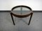 Italian Round Coffee Table in Teak and Smoked Glass, 1960s 4