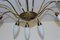 Lámpara de araña en forma de sol de Rupert Nikoll, años 50, Imagen 7