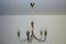 Lámpara de araña de latón de Rupert Nikoll, años 50, Imagen 3
