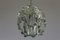 Lámpara de araña modelo Fuente Mid-Century con placas de vidrio de J. T. Kalmar, Imagen 3