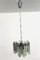 Mid-Century Model Fuente Chandelier with Heavy Glass Panes by J. T. Kalmar 1
