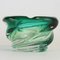Vintage Glasschale mit grünem Farbverlauf von Scailmont 1