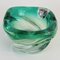 Vintage Glasschale mit grünem Farbverlauf von Scailmont 2