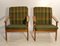 Model J55 Easy Chairs in Oak by Poul M. Volther for FDB, 1960s, Set of 2 2