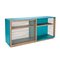 Mediterraneo Sideboard in Turquoise Lacquered Wood & Hemp Rope by Architetti Artigiani Anonimi 2