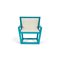 Mediterraneo Armchair in Turquoise Lacquered Wood & Hemp Rope by Architetti Artigiani Anonimi, Image 1