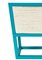 Mediterraneo Armchair in Turquoise Lacquered Wood & Hemp Rope by Architetti Artigiani Anonimi 4