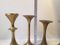 Skandinavische Vintage Kerzenhalter aus Messing, 4er Set 5
