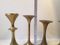 Vintage Scandinavian Brass Candleholders, Set of 4, Image 5