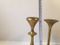 Vintage Scandinavian Brass Candleholders, Set of 4, Image 6