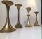 Vintage Scandinavian Brass Candleholders, Set of 4 3