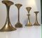 Vintage Scandinavian Brass Candleholders, Set of 4, Image 3