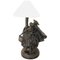 Tischlampe aus Terrakotta im Jugendstil, 1910er 1