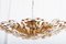 Large Brass and Crystal Flush Mount Chandelier, 1988 11