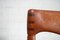 Vintage Teak Chairs with Cognac Leather by H.W. Klein for Bramin, Set of 4 10