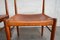 Vintage Teak Chairs with Cognac Leather by H.W. Klein for Bramin, Set of 4, Image 23