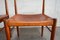 Vintage Stühle aus Teak mit Cognac Leder von H.W. Klein für Bramin, 4er Set 23