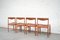 Chaises Vintage en Teck et Cuir Cognac par H.W. Klein pour Bramin, Set de 4 9