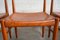 Sedie vintage in teak in pelle color cognac di H.W. Klein per Bramin, Set di 4, Immagine 21