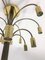 Vintage Brass Chandelier by Gaetano Sciolari for Boulanger, 1960s 4