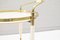Hollywood Regency Serving Trolley in Gold & White, 1950s 9