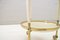 Hollywood Regency Serving Trolley in Gold & White, 1950s 6