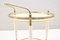 Hollywood Regency Serving Trolley in Gold & White, 1950s 4