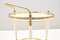 Hollywood Regency Serving Trolley in Gold & White, 1950s, Image 4