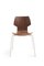 Gràcia Chair in Walnut with White Legs by Mobles114 1