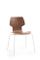 Gràcia Chair in Walnut with White Legs by Mobles114 2