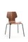 Gràcia Stuhl aus Nussholz mit schwarzen Beinen von Mobles114 2