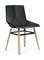 Wood Chair mit schwarzem Sitz von Mobles114 1