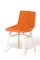 Orange Chair mit Holzbeinen von Mobles114 1
