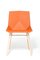 Orange Chair with Wooden Legs by Mobles114, Image 3