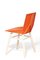 Orange Chair mit Holzbeinen von Mobles114 2