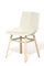 White Chair mit Holzbeinen von Mobles114 1